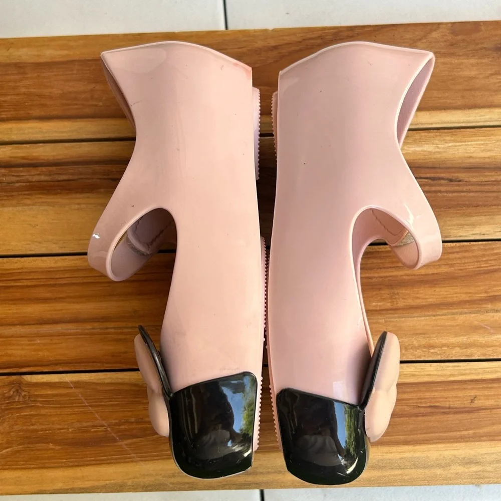 Conscious Mini Melissa Minnie Mouse jelly ballerinas size 7 like new